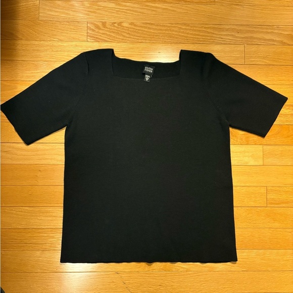 Eileen Fisher Black Sweater, Square Neck, Size Medium, *Host pick* - Picture 3 of 11